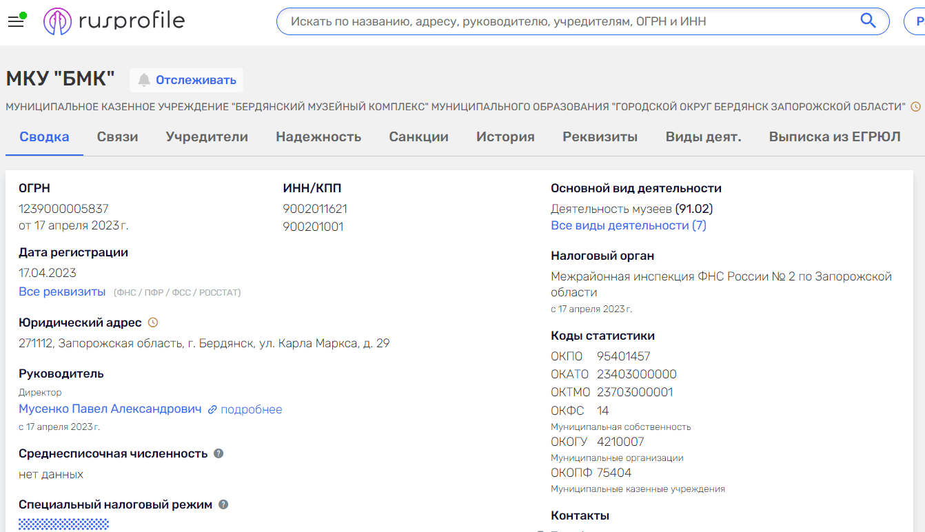 мусенко павло директор музеїв колаборант