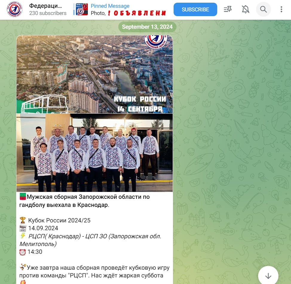 Рибницький Анатолій тренер збірна запорізької області колаборант