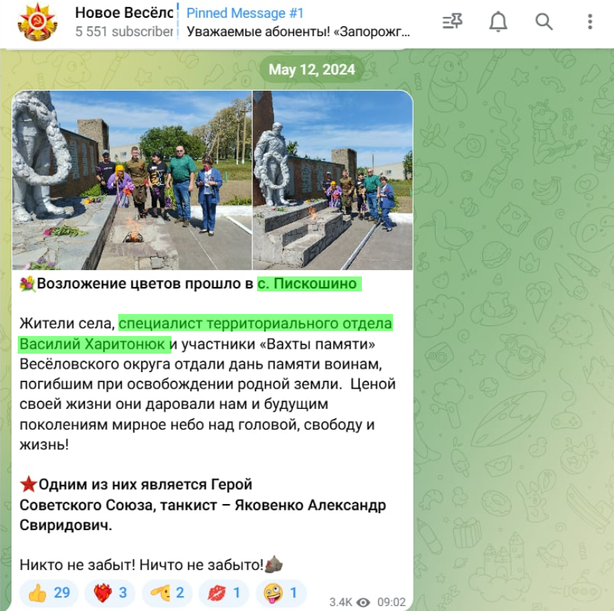 Харитонюк Василь васильович село піскошине колаборант