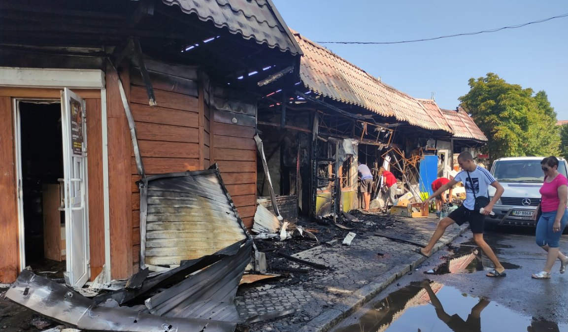 бердянськ пожежа ринок вул. північна 2022