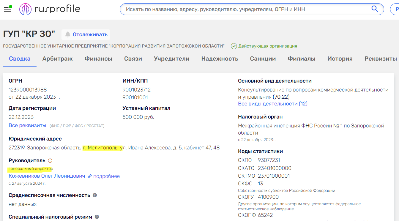 Кожевніков Олег корпорація розвитку запорізької області