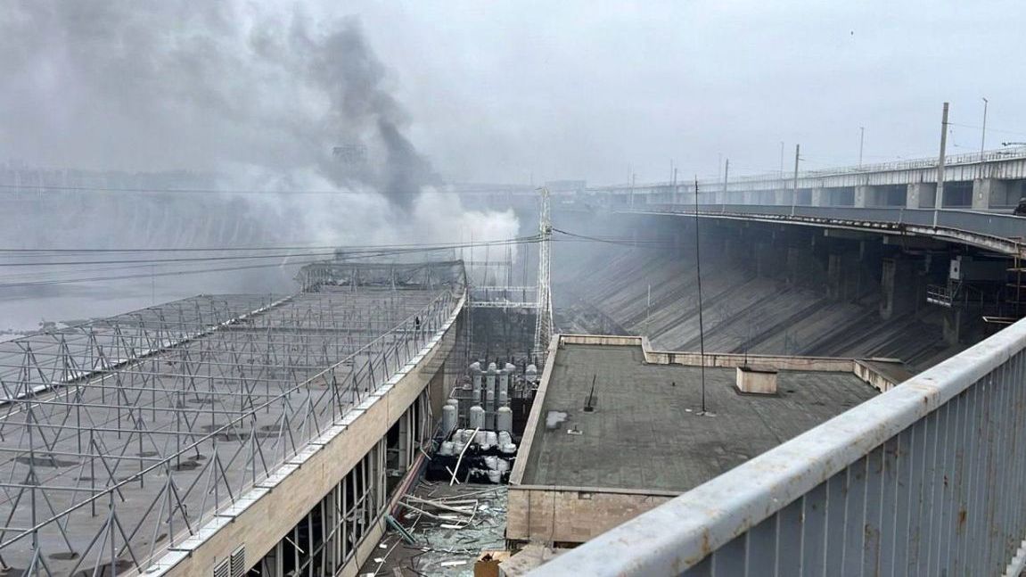 Російський удар по ДніпроГЕСу